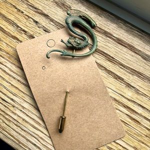 Brass dragon pin! 🐲